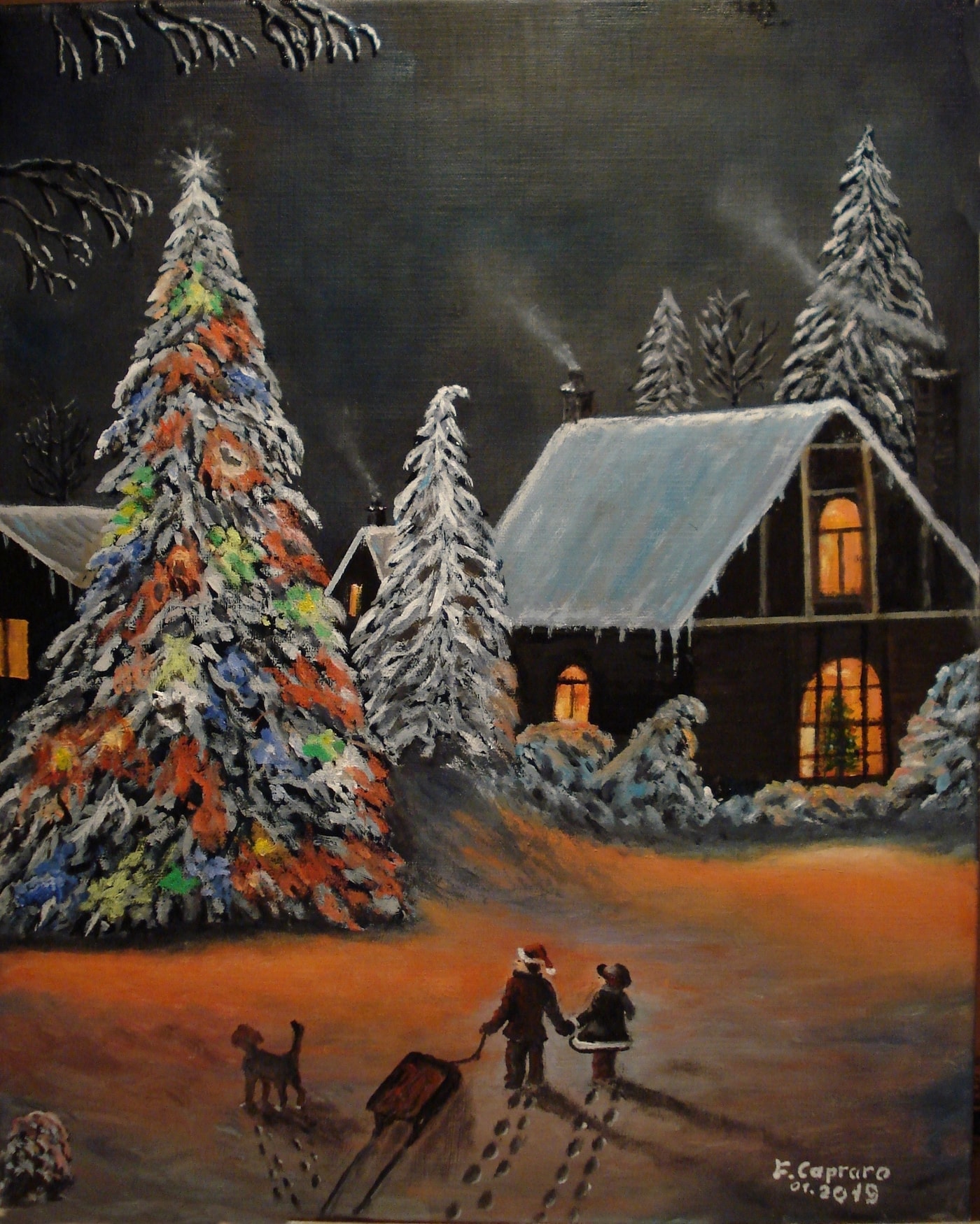 Paysage d’hiver Noël